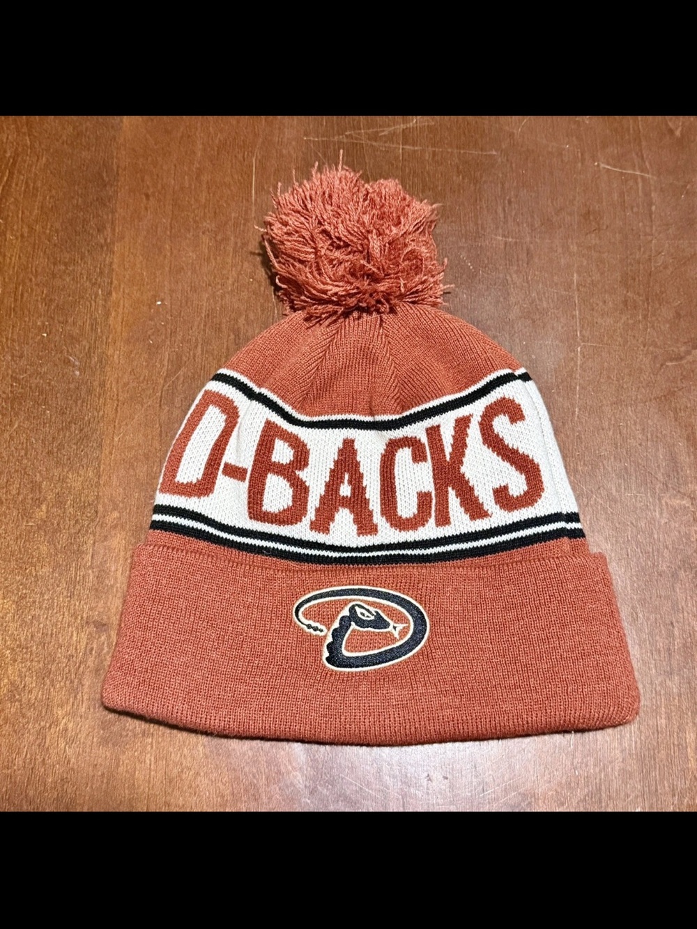 Arizona Diamondbacks Pom Beanie Hat - Sedona Red